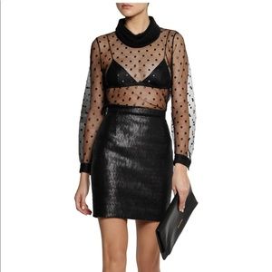 Saint Laurent Sequin Mini Skirt